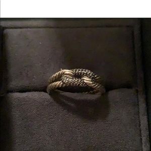 Pave Loop with Black Diamonds